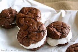 Double Chocolate Brownie Cookies With Marshmallow Creme Frosting Tasty Kitchen A Happy Recipe Community