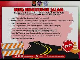 Catat Lur Daftar Jalan Di Semarang Yang Ditutup Saat Malam Tahun Baru