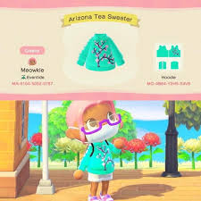 Designed An Arizona Tea Hoodie Today Acqr Animal Crossing Qr Animal Crossing Qr Codes Clothes Animal Crossing Pocket Camp