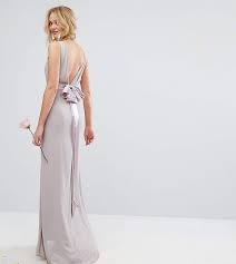 Tfnc Sateen Bow Back Maxi Bridesmaid Dress Maxi Dress By Tfnc Layered Chiffon Crepe Smooth Lining Crew Maxi Bridesmaid Dresses Tfnc Wedding Pink Maxi Dress