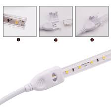 Prise d'alimentation pour bande LED 220V, avec interrupteur marche/arrêt, pour connecteur de bande 2835 LED, accessoires d'éclairage, soudure gratuite AliExpress