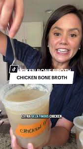Chicken bone broth loaded with collagen #bonebroth
