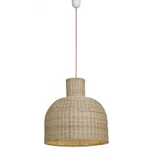 9€, disponible en la tienda troc profondeville. Luminaire En Rotin Naturel Abat Jour