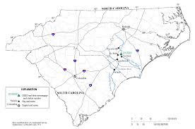 Map Showing Gage Location On The Cape Fear River Nc