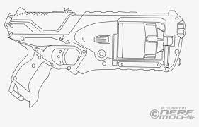 Gun coloring pages for kids online. Nerf Gun Coloring Pages Hd Png Download Kindpng
