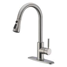 8 offers from $41.39 #13. Wewe Single Handle High Arc Brushed Nickel Pull Out Kitchen Faucet Single Level Stainless Steel Kitchen Sink Faucets With Pull Down Sprayer Buy Online At Best Price In Uae Amazon Ae