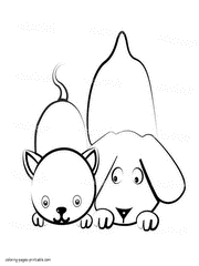 There's something for everyone from beginners to the advanced. Dog And Cat Coloring Pages Free Printable Pictures