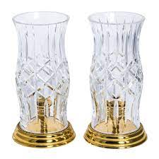 Discover the design world's best hurricane candle holders at perigold. Pair Of Waterford Hurricane Lamps At 1stdibs
