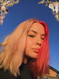 Pin By Ellajane On Aesthetic In 2020 Hair Inspo Color Split Dyed Hair Edgy Blonde Hair