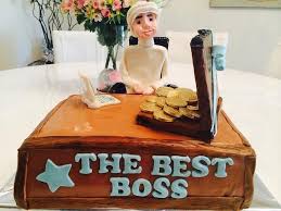 Send greetings by editing the happy birthday boss image with name and photo. Birthday Cake For The Boss Cake By Malika Cakesdecor