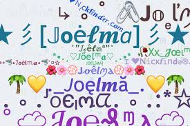 Nicknames for Joelma: ☆ J O E L M A ☆, 💞Joelma💕, JOEL[MA], Jojo, Joelma  Galvão