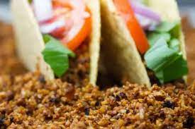 Cauliflower And Walnut Based Veggie Ground Meat No Gluten Or Soy Crumbles Here One Green Vegan Ground Meat Recipe Vegan Ground Beef Ground Meat Recipes
