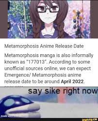 Metamorphosis Anime Release Date Metamorphosis manga is also informally  known as 