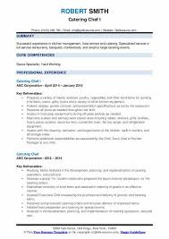 Catering Chef Resume Samples Qwikresume