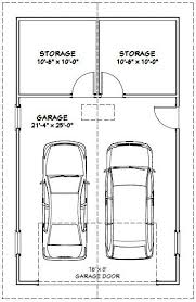 22x36 2 Car Garage 22x36g2 793 Sq Ft Excellent Floor Plans Garage Door Sizes Garage Doors Single Garage Door