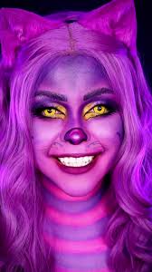19/31 Cheshire Cat 🩷💜 hes such a menace honestly, i loved doing this look  lol 🫶🏽 . . Products used: @Mehron Makeup paradise makeup AQ paints, white  creamblend stick @Blend Bunny Cosmetics Blends ...