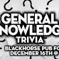 Fort McMurray: Blackhorse Pub - General Knowledge event image