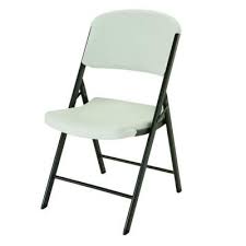 Lifetime Almond Plastic Seat Outdoor Safe Plastic Folding Chair Set Of 4 42803 The Home Depot Folding Chair Plastic Folding Chairs Durable Chairs