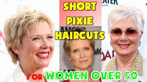 The pixie hair styles not only make your look cute and younger but also hide the thin volume of your hair. 40 Best Short Pixie Haircuts For Women Over 50 2018 2019 Youtube