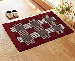 Potterybarn.com has been visited by 100k+ users in the past month Kuber Industries Checkered Design Reversible Polyester Door Mat 22 X16 Maroon Ctktc14376
