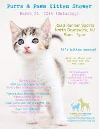 Purrs And Paws Kitten Shower Puppy Shower Kitten Season Animal Rescue Fundraising