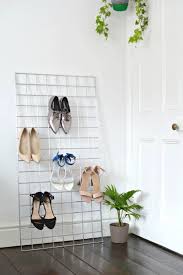 An industrial style diy shoe rack made out of copper piping. 25 Best Shoe Storage Ideas To Declutter Your Home In 2020 Crazy Laura