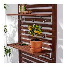Applaro Wall Panel 2 Shelves Outdoor Brown Stained Brown Ikea Outdoor Shelves Ikea Applaro Wall Paneling