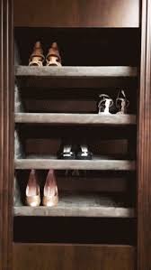 Motor driven shoe storage with automatic shelves