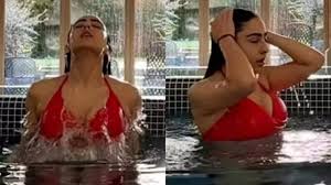 Hotness alert! Sara Ali Khan’s latest slow-mo video in a red bikini will  make your jaws drop; WATCH IT