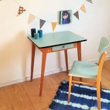 Paulette La Table Bureau Des Annees 50 Renovee Par Chouette Fabrique Mobilier De Salon Relooking Meuble Meuble Vintage