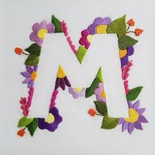 Pes, hus, jef, vip, vp3, xxx, dst & exp Letter M Embroidery Pattern Floral Embroidery Pattern Pdf Etsy Hand Embroidery Kit Floral Embroidery Patterns Embroidery Kits