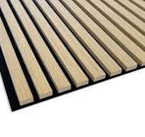 Fornirowany panel akustyczny na czarnym filcu Dąb Jasny Decor System Wall