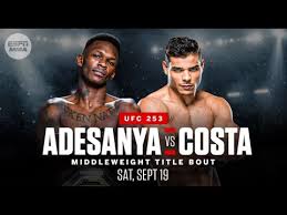 Watch the grudge match between israel adesanya and paulo costa at ufc 253. Ufc 253 Adesanya Vs Costa Betting Odds Picks Mytopsportsbooks