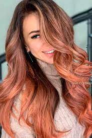 Brown Ombre Hair A Timeless Trend Fit For All Glaminati Com Peach Hair Brown Ombre Hair Ombre Curly Hair