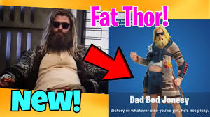 Planning a break is awesome. Fat Thor Being Added To Fortnite Leaked Cosmetics Season Youtube