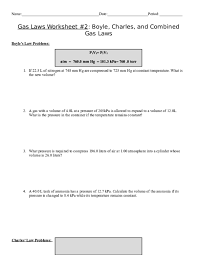 Boyles law relate to charles' law lab introductionlab exit ticketdocuments. Doc Gas Laws Worksheet 2 Boyles Charles And Combined 1 Andres Figueroa Academia Edu