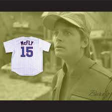 Rocksmith ninja script baseball jersey. Marty Mcfly 15 Pinstriped Baseball Jersey Back To The Future Ii Prediction Boriz