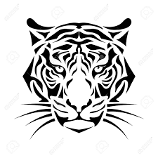 Und wie kann ich das ändern? Isolierte Schnauze Der Tiger Schwarz Weiss Vektor Lizenzfrei Nutzbare Vektorgrafiken Clip Arts Illustrationen Image 69819668