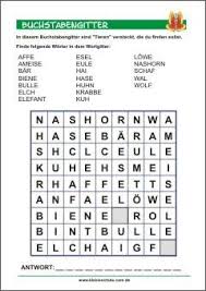 In diesem buchstabengitter befinden sich 16 wörter. Buchstabengitter Fur Kinder Buchstabenratsel Abc Lernen Worter Suchen Ratsel