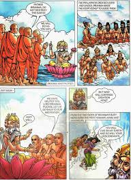 Birth Of A Nation A Comic Novel Pdf Manash Subhaditya Edusoft Stories Of Creation According To Brahma Purana In Comic Form In 2020 Creation Story Creation Brahma