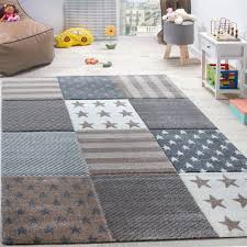 Rundes lila stern zierdeckchen vergrößerbar. Kinderteppich Spielteppich Kinderzimmer Teppich Stern Motiv Konturenschnitt Braun Beige Creme Grau Grosse 80x150 Cm Teppiche Matten Kinderteppiche