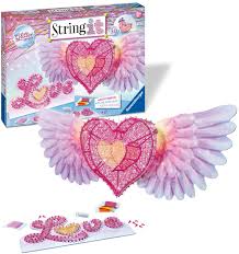 Süße 3d herzen basteln | niedliche geschenk idee & überraschung zum aufpusten abonniert und seid immer die ersten, die über ein neues video informiert werde. Ravensburger String It Maxi 3d Heart String Art Bastelset Fur Kinder Ab 8 Jahren Kreative Fadenbilder Basteln Mit Glitter Effekt Amazon De Spielzeug