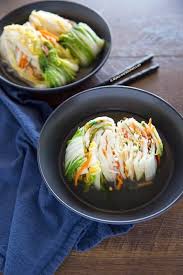 Non Spicy White Kimchi Baek Kimchi Recipe Kimchi Recipe Korean Side Dishes Korean Kitchen