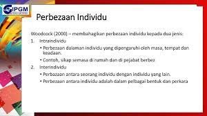 Suatu cara yang konsisten di mana seseorang itu berbeza antara satu sama lain.•borich & tombari (1997): Edup3033 Murid Dan Pembelajaran Ppt Download