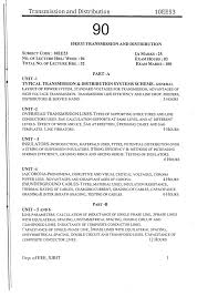 Transmission And Distribution 10ee53