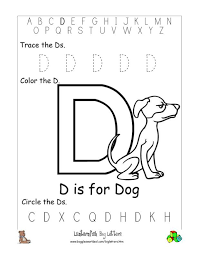 letter d alphabet worksheets