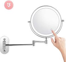 The mirror itself is only 1.5 pounds, 9.5 inches by 13 inches in width and height, and less than an inch thick, making it easy to pack in a bag or store in a drawer. 9 Best Lighted Wall Mounted Makeup Mirrors