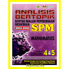 Sijil pelajaran malaysia 2016 kertas 1. Myb Training Book Spm Analysis Of Spm Soalan Peperistration Sebenar 2012 Students 2018 Mathematics Matematic Yakin Shopee Singapore