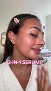 a 3-IN-1 serum 👀😍 @Lancôme really popped off with this Renergie serum  that has all three of my faves in one 💗 go check it out @sephora 🏃🏽‍♀️  #skincareroutine #newskincare #easyskincare #lancomepartner