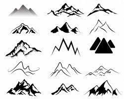Bildergebnis Fur Berg Silhouette Silhouette Tattoos Vektorfrei Berg Illustration